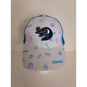 Beloit, Wisconsin Sky Carp Adjustable Baseball Hat Cap Blue and White